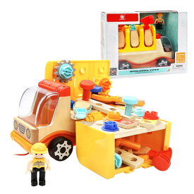 工具ごっこ 自動車 トラック 赤ちゃん 木製 おもちゃ/トップブライト