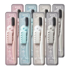 ペク先生 ワンタ歯ブラシ ミニ ハード ブラック 8P