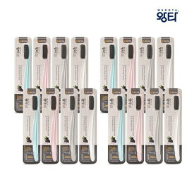 ブラックパッケージ バッグ先生 ワンタブラック 歯ブラシ 16本