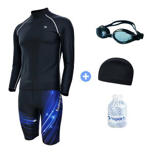 SWIMSUIT FOR MEN/Shorts/Long Sleeve/Rash Guard/Large/23042+24057
