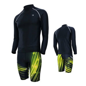 SWIMSUIT FOR MEN/Shorts/Long Sleeve/Rash Guard/Large/23042+24058