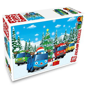 ジグソーパズル ちびバス タヨ 児童パズル クリスマス 100ピース