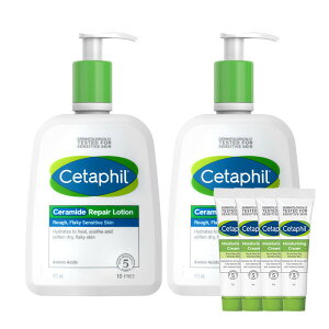 Cetaphil Ceramide Itch Relief Lotion 473ml 2pcs + Mini Cream 10g 4pcs Gift