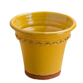 Whichford ウィッチフォード 植木鉢 塗り鉢 グレイズド ペイストリーフラワーポット 直径18cmサイズ ハニー (2023年12月再入荷)