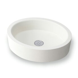シンプル 楕円型 ホワイト ガーデンパン 水受け ラウンドパン OPB-PI ニッコーエクステリア nikko