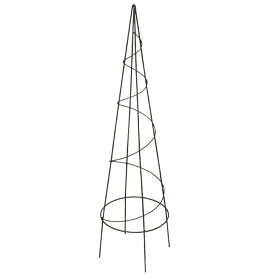 お一人様3個まで!ワイヤートピアリー・スパイラルブラック／Sサイズ（高さ90cm）