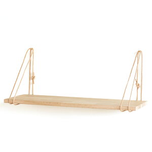 ykCeA|Cg10{znovoform/mHtH[HANG SHELF (Oak Wood and Leather) -Light Brown/CguE