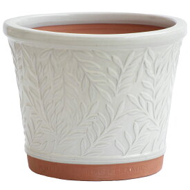 植木鉢 大型 釉薬陶器鉢 塗り鉢 William Morris Ceramics ウィリアムモリス ポット 直径40cm (2024年4月再入荷)