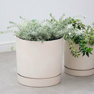 ポーランド製植木鉢 受け皿付き プロスパー トゥーボ B 24cm Sサイズ 100%リサイクルプラスチック製ポッ…