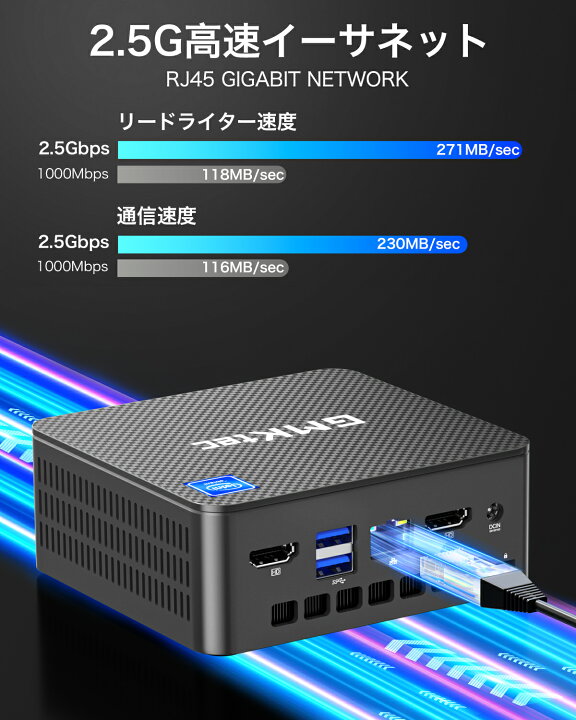 楽天市場】【訳あり商品 箱潰れ】GMKtec g3 ミニPC 【Intel N100 8GB 