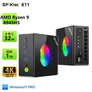�y�N�[�|����145,799�~�zGMKtec �~�jPC K11 AMD Ryzen 9 8945HS 5.20GHz 8�R�A 16�X���b�hOCuLink DDR5 32GB 1TB PCIe 4.0 M.2 2280 SSD Windows11Pro 4��ʏo�� 2.5GbpsLAN Bluetooth5.2 HDMI �ȃG�l �ő�TDP70W �~�jPC Ryzen minipc �Q�[�~