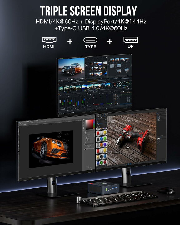 楽天市場】【25％OF+P5倍】GMKtec ミニPC 【AMD Ryzen 5 6600H DDR5 
