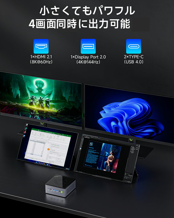 楽天市場】GMKtec M7PRO ミニPC【minipc AMD Ryzen 9 PRO 6950H 32GB+ 