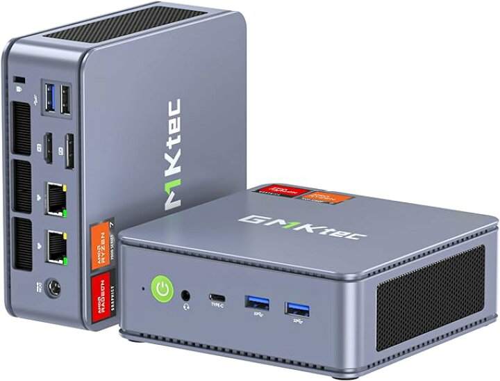 楽天市場】GMKtec ミニpc 【AMD Ryzen 7 7840HS 32GB(16GB*2) DDR5 1TB 