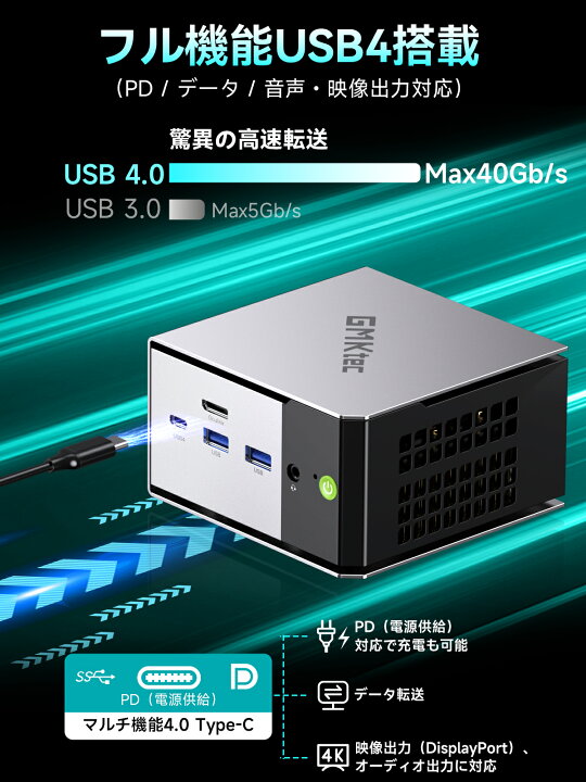 楽天市場】【クーポンで59,999円】GMKtec M8 ミニPC【AMD Ryzen 5 PRO 