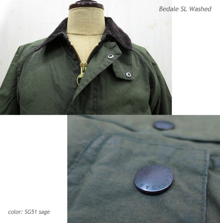楽天市場】【MWX1015】 BARBOUR ( バブアー )BEDALE SL WASHED 
