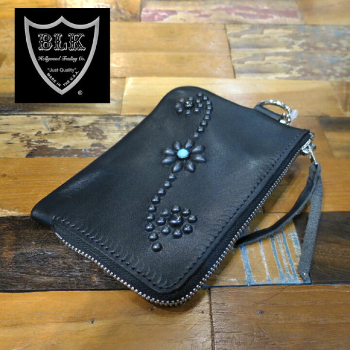 楽天市場】HTC BLACK CORNER ZIPPER PURSE 25TQ 【BLACK BLACK 