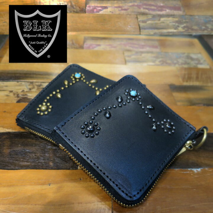 楽天市場】HTC BLACK TYPE-5 SN33 LEATHER WALLET 【BLACK/BRASS  