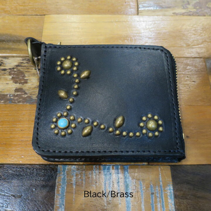 楽天市場】HTC BLACK TYPE-5 SN33 LEATHER WALLET 【BLACK/BRASS 