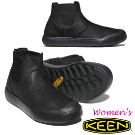 【レディース】KEEN ELENA CHELSEA キーン エレナ チェルシー 【 TRIPLE BLACK/BLACK 】WOMEN 1022030スリッポン レザーブーツ