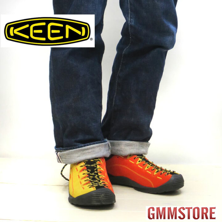 楽天市場 メンズ 長時間の歩行もおまかせkeen Jasper キーン ジャスパー Ochre Safty Orange オークル セーフティオレンジ トレッキングシューズ Keen ジャスパー Keen Jasper キーン ジャスパー メンズ 変え紐付き ｇｍｍｓｔｏｒｅ