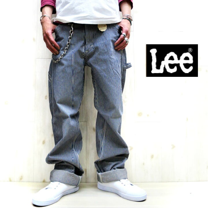 楽天市場 定番人気商品 Lee 大定番の名作ペインターパンツ 日本製 Lee Dungarees ペインターパンツ 104 ヒッコリー リー ペインターパンツ ヒッコリーストライプ Lm72 104 ｇｍｍｓｔｏｒｅ