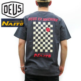 【30%オフプライス】 Naito Auto Engineering x Deus Ex Machina　ナイトーオートエンジニアリングxデウスエクスマキナ [ NAITO EVERGREEN TEE ] 【 PHANTOM BLACK 】 S/S TEE メンズ　deus DMP2011154B