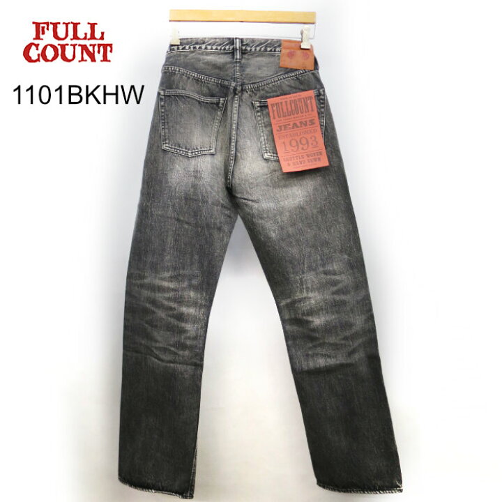 楽天市場】FULLCOUNT [ 1101BKHW ] 13.7oz Straight Black Denim 