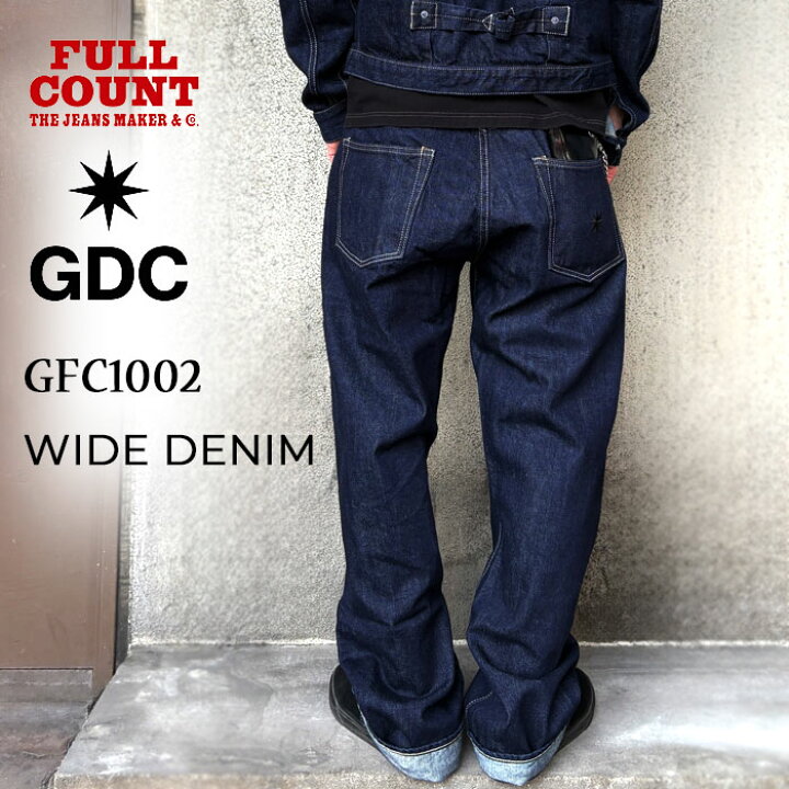 楽天市場】FULLCOUNT×GDC [ GFC1002 ] Wide Denim フルカウント×ジー 