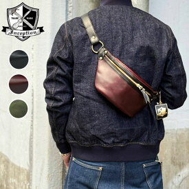 牛革 OPUS INCEPTION オーパス インセプション [IPCEB-02] CHROMEXCEL LEATHER FUNNY PACK HORWEEN クロムエクセルレザー【BLACK BURGUNDY】ウエストバッグ 日本製 レザーバッグ ユニセックス