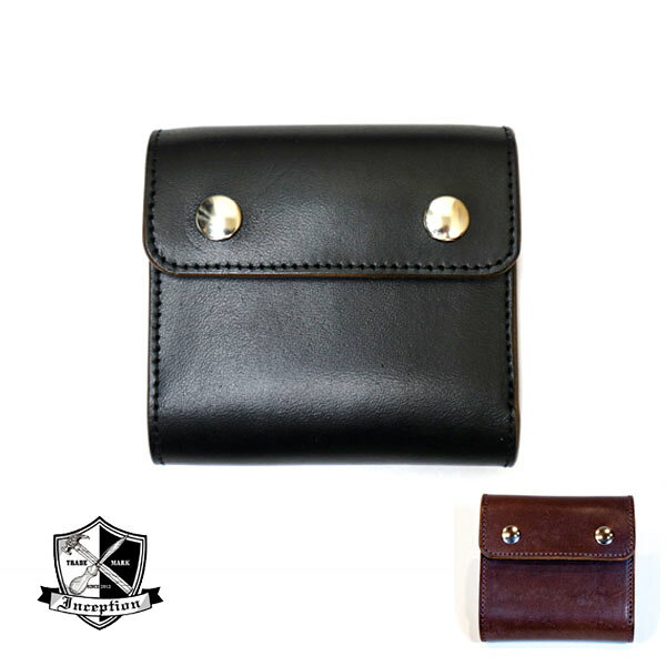 再入荷♪ OPUS INCEPTION HORSE BUTT LEATHER TRUCKER WALLET (SHORT) [IPW-08] オーパス インセプション ホースバット トラッカーウォレット ショート 3つ折り財布【BLACK (茶芯), BROWN】 日本製 レザーウォレット 馬革 ショートトラッカー