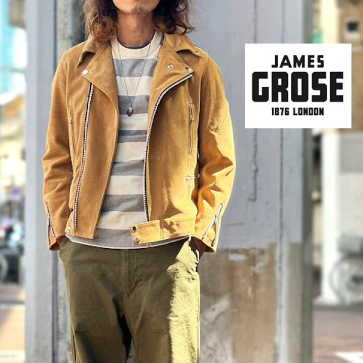 楽天市場】2024FW JAMES GROSE / NEW MANILA JACKET 【COW SUEDE 