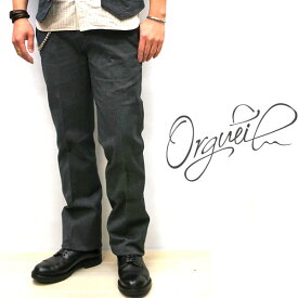 【 正規販売店 】 ORGUEIL / オルゲイユ メンズ クラシックロウトラウザー ブラック Classic Low Waist Trousers BLACK [ OR-1002 ] 【メンズ パンツ 】