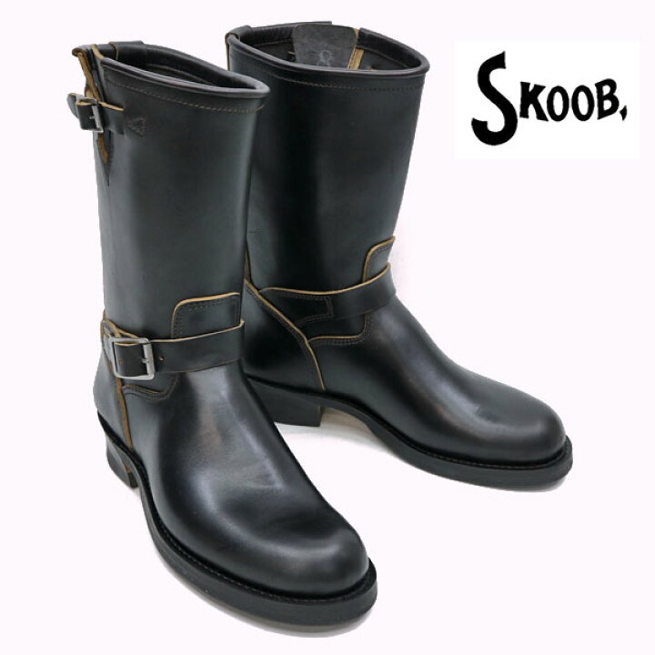 楽天市場】SKOOB SKB-009 スクーブ ホースバットエンジニアブーツ 