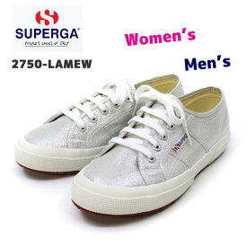 人気商品【正規販売店】 SUPERGA スペルガ 2750 LAMEW 【 GREY Silver 031 】 メンズ　レディース　S001820　ローカット　スニーカー　ラメ　スニーカー　シルバー　グリッター　メタリック