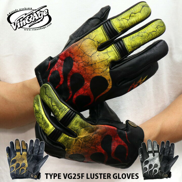 楽天市場】VIN&AGE ヴィン＆エイジ TYPE VG25F LUSTER GLOVES 牛革 