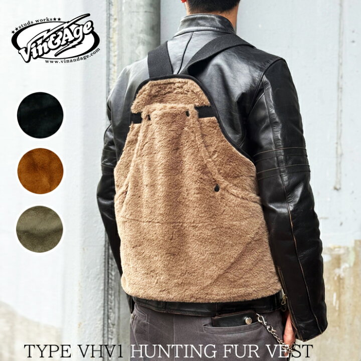 楽天市場】VIN&AGE ヴィン＆エイジ TYPE VHV1 HUNTING FUR VEST 