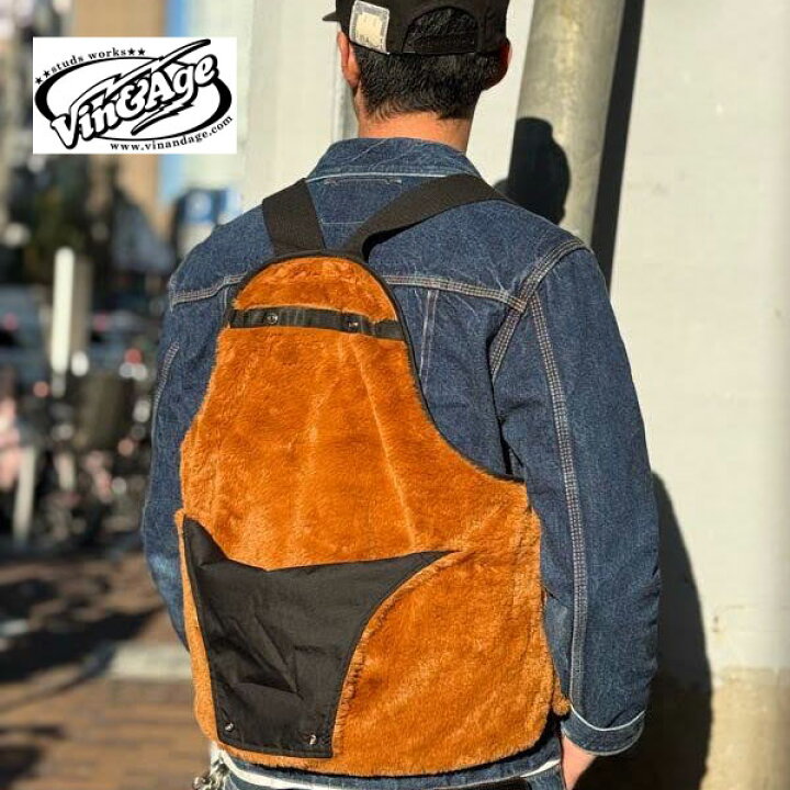 楽天市場】2024FW VIN&AGE ヴィン＆エイジ TYPE VHV1 HUNTING FUR VEST 