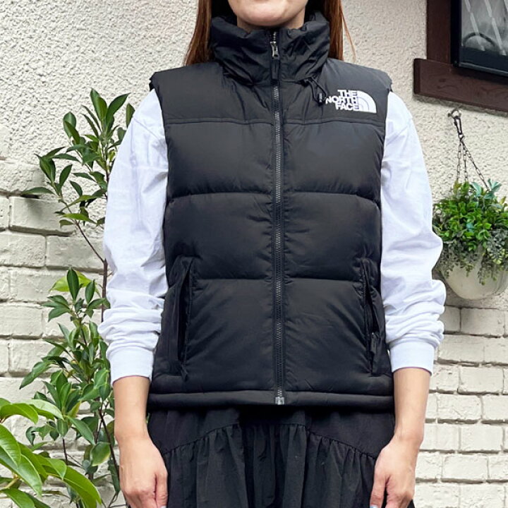新品タグ付☆レディースXL☆ノースフェイス ヌプシベスト 黒