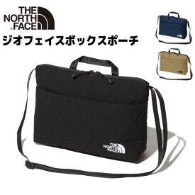 2024春夏 【 THE NORTH FACE ザ・ノースフェイス 】 Geoface Pouch ( ジオフェイスポーチ )【ブラック (K) 】 NORTH FACE ノースフェイス ポーチ　NM32356 ノースフェイス　バッグショルダーバッグ