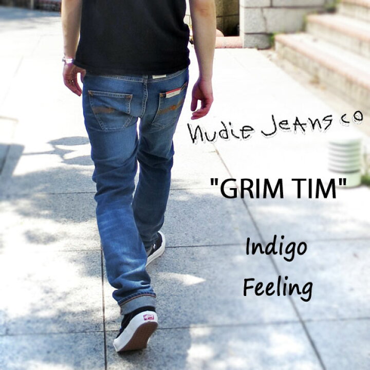 楽天市場】NUDIE JEANS ( ヌーディージーンズ )GRIM TIM グリムティム INDIGO FEELING ( N151 ) 53161-1096nudie jeans grimtim SKU#113457 ユーズド加工 ＧＭＭＳＴＯＲＥ