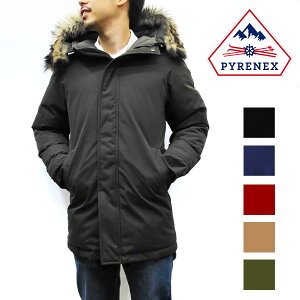 【セール SALE☆】【日本正規品】 PYRENEX 【 ANNECY JACKET 】 ピレネックス アヌシージャケット メンズ ダウン ラクーンファー 【 BLACK , AMIRAL(ネイビー) , CHERRY(えんじ系) 】 【返品不可商品】フランスのダウンメーカー トップグレードのダウン