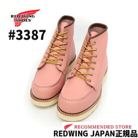 レディースライン RED WING レッドウィング #3387　6" CLASSIC MOC　【 ROSE "BOUNDARY" 】6インチ クラシックモック ローズ "バウンダリー" ワイズB　REDWING レッドウイング ピンク