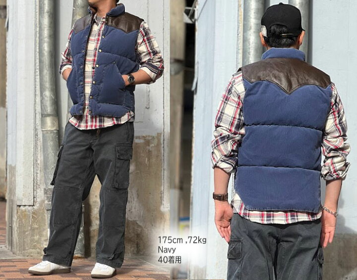 楽天市場】DOWN VEST CORDS コーデュロイ ボア無し☆ Rocky Mountain  