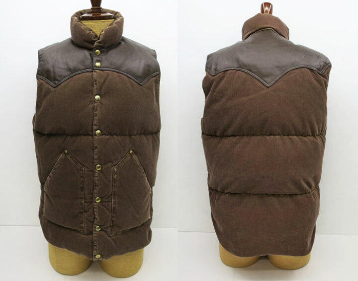 楽天市場】DOWN VEST CORDS コーデュロイ ボア無し☆ Rocky Mountain 