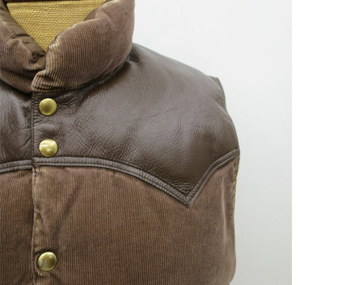 楽天市場】DOWN VEST CORDS コーデュロイ ボア無し☆ Rocky Mountain 