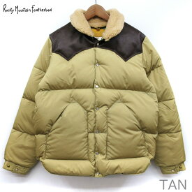 【セール】 Rocky Mountain Featherbed CHRISTY JACKET / NYLON ボア付 ロッキーマウンテンフェザーベッド クリスティジャケット 【 110 TAN タン 】MADE IN JAPAN　200-242-06