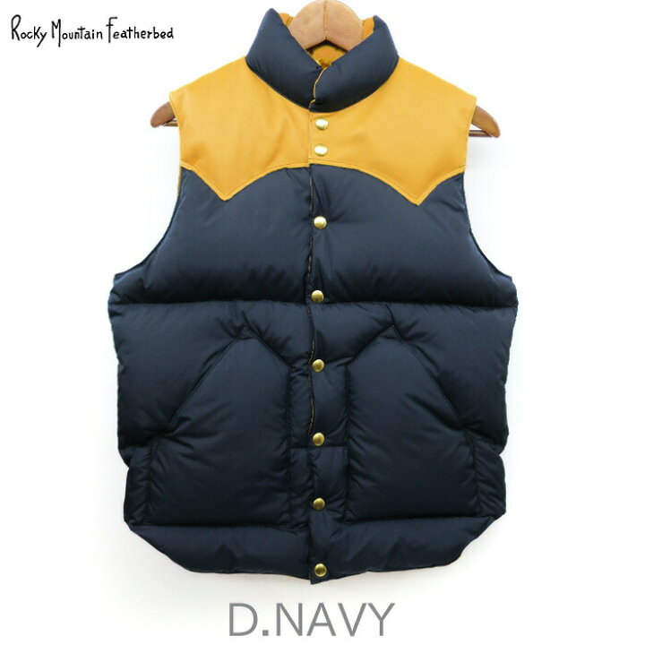 楽天市場】2024FW Rocky Mountain Featherbed DOWN VEST / NYLON ボア 
