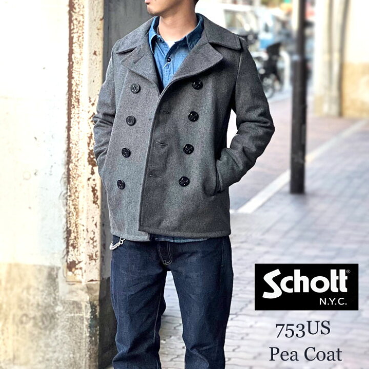 楽天市場】Schott ショット # 753US ショット ピーコート 日本代理店  