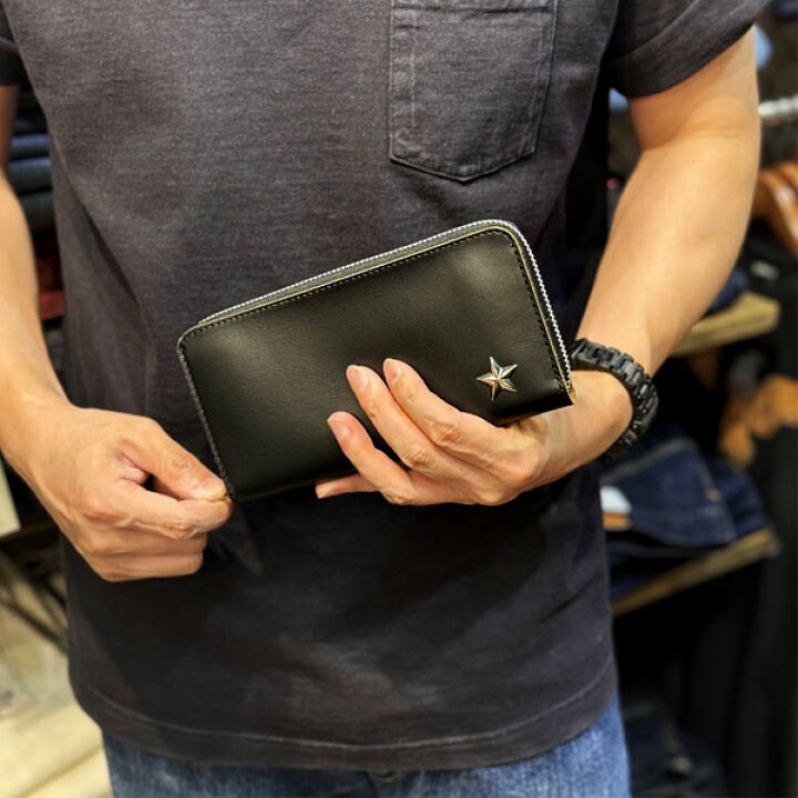 楽天市場】2024FW Schott ONE STAR ZIP WALLET ワンスター ジップ  